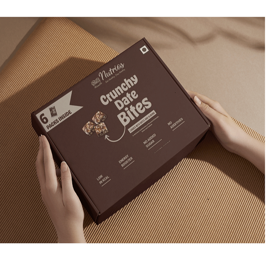 Date Bites loaded with Roasted Almond and Cashew - (Pack of 3 Box, 450gm)