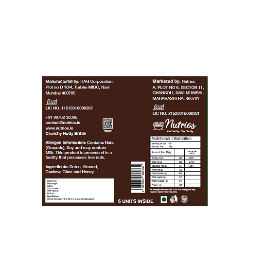 Date Bites loaded with Roasted Almond and Cashew - (Pack of 3 Box, 450gm)