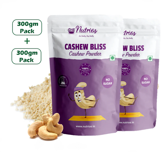 Nutrios Cashew Powder - Pack of 2 (300g + 300g)