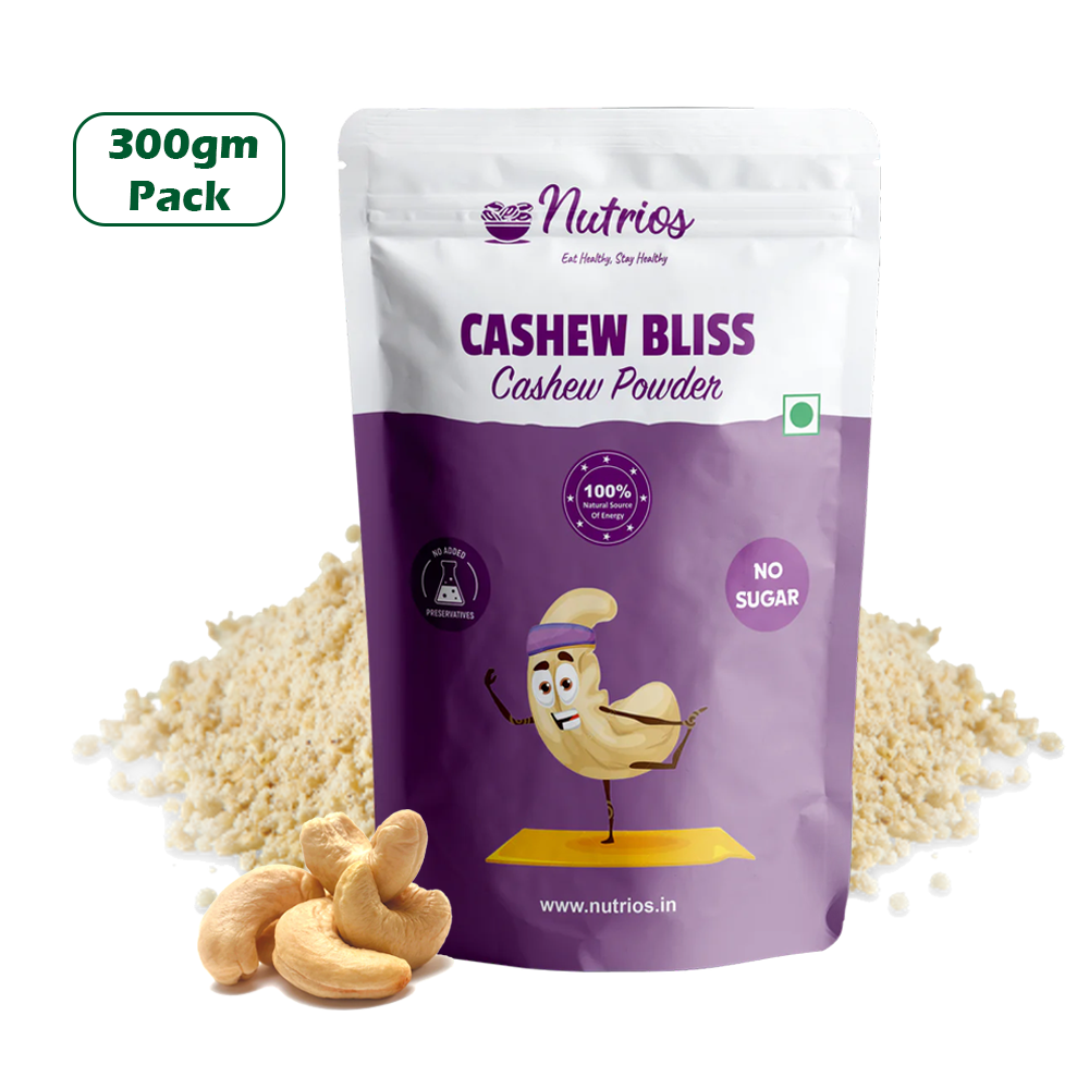 Nutrios Cashew Powder - Pack of 2 (300g + 300g)