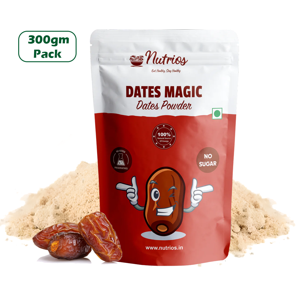 Nutrios Dates Powder - Pack of 2 (300g + 300g)