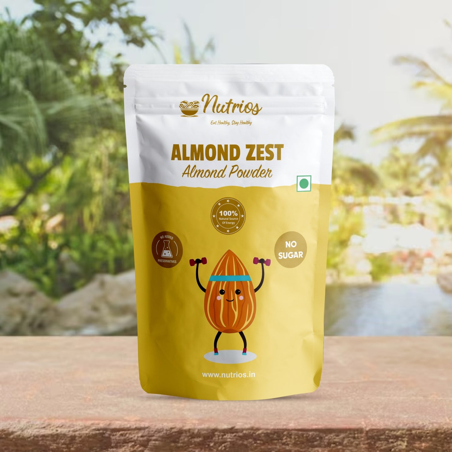 Nutrios Almond Powder -Pack of 2  (300g + 300g)