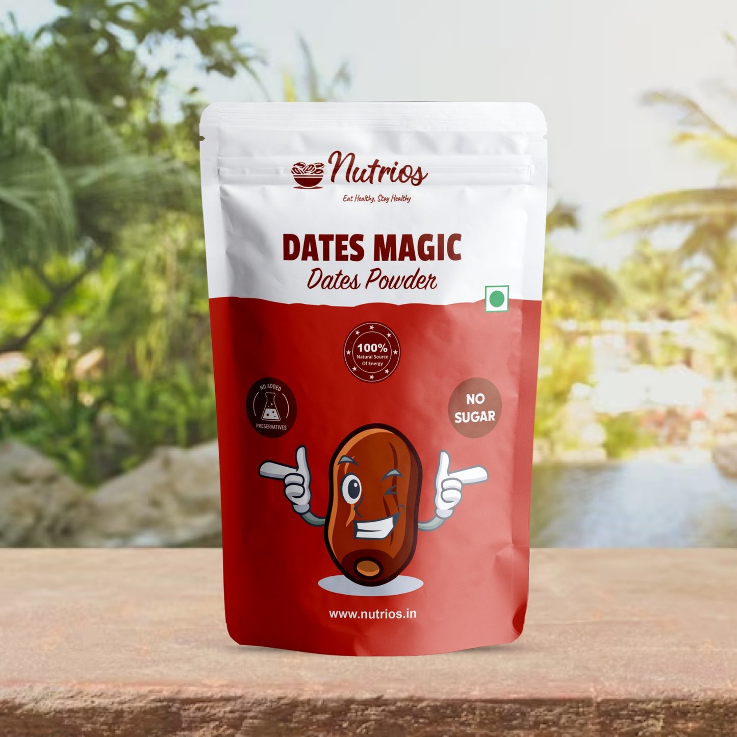 Nutrios Dates Powder - Pack of 2 (300g + 300g)
