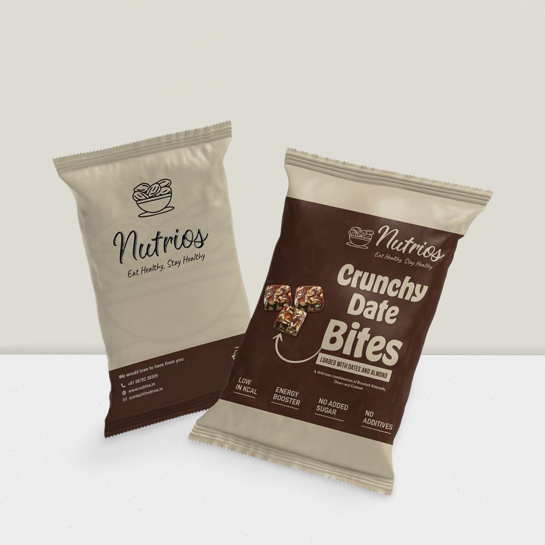 Date Bites loaded with Roasted Almond and Cashew - (Pack of 3 Box, 450gm)