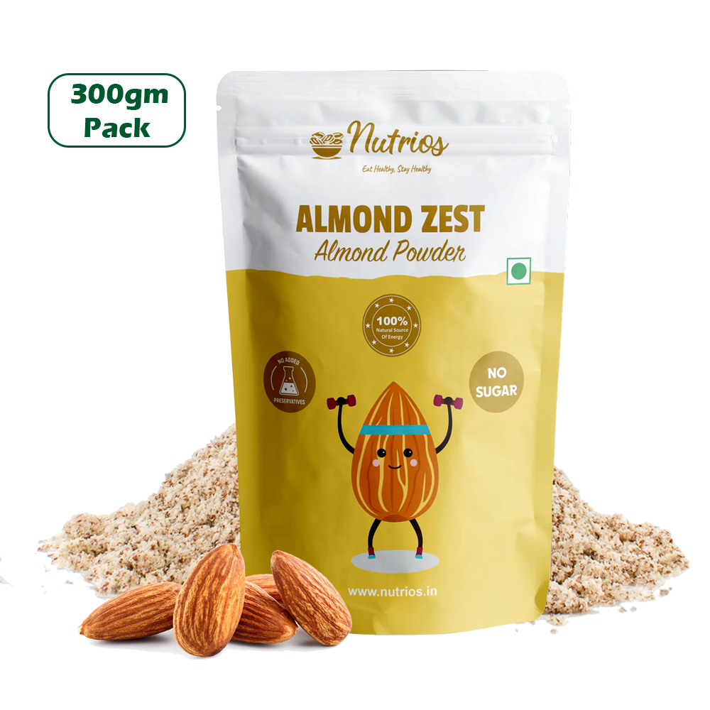 Nutrios Almond Powder -Pack of 2 (300g + 300g)